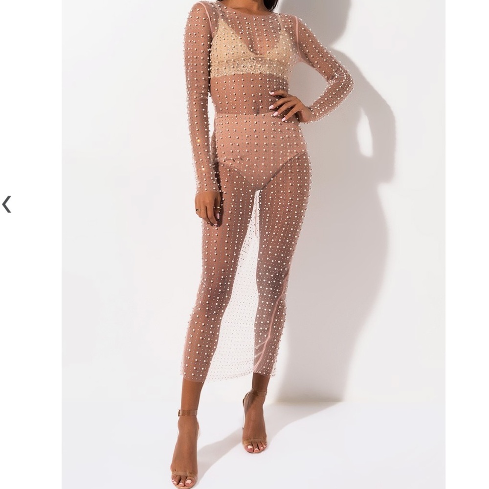 COPY - Sheer pearl dress